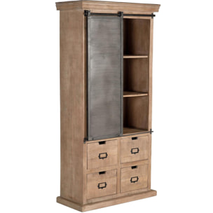 Estantería - Madera de Mango y Metal - 180x90x40cm