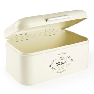 Boîte à pain 30 cm Excelsa – Fine Quality, Métal Blanc