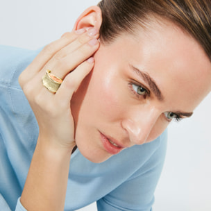 Anillo de Lacado Multicolor acabado en oro amarillo de 18k