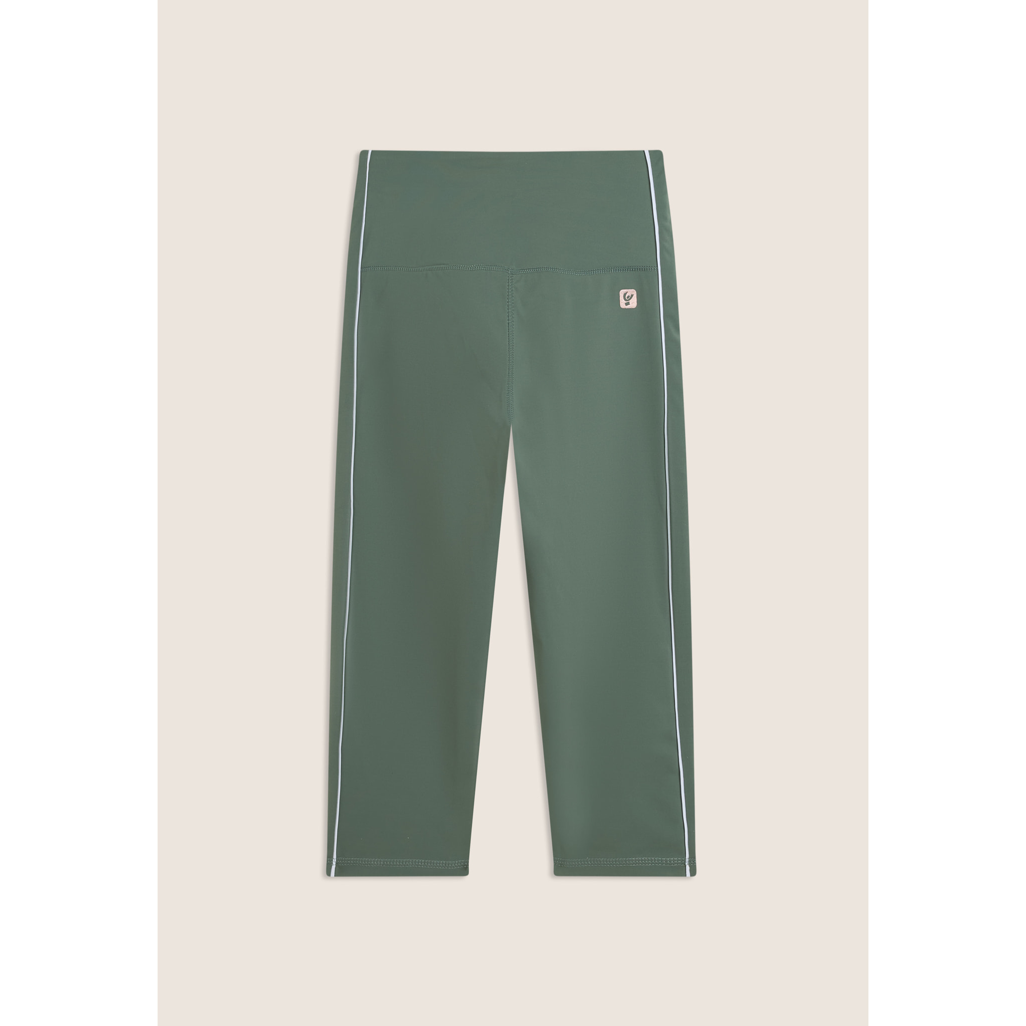 Leggings sport corsaro vita super alta e profili a contrasto