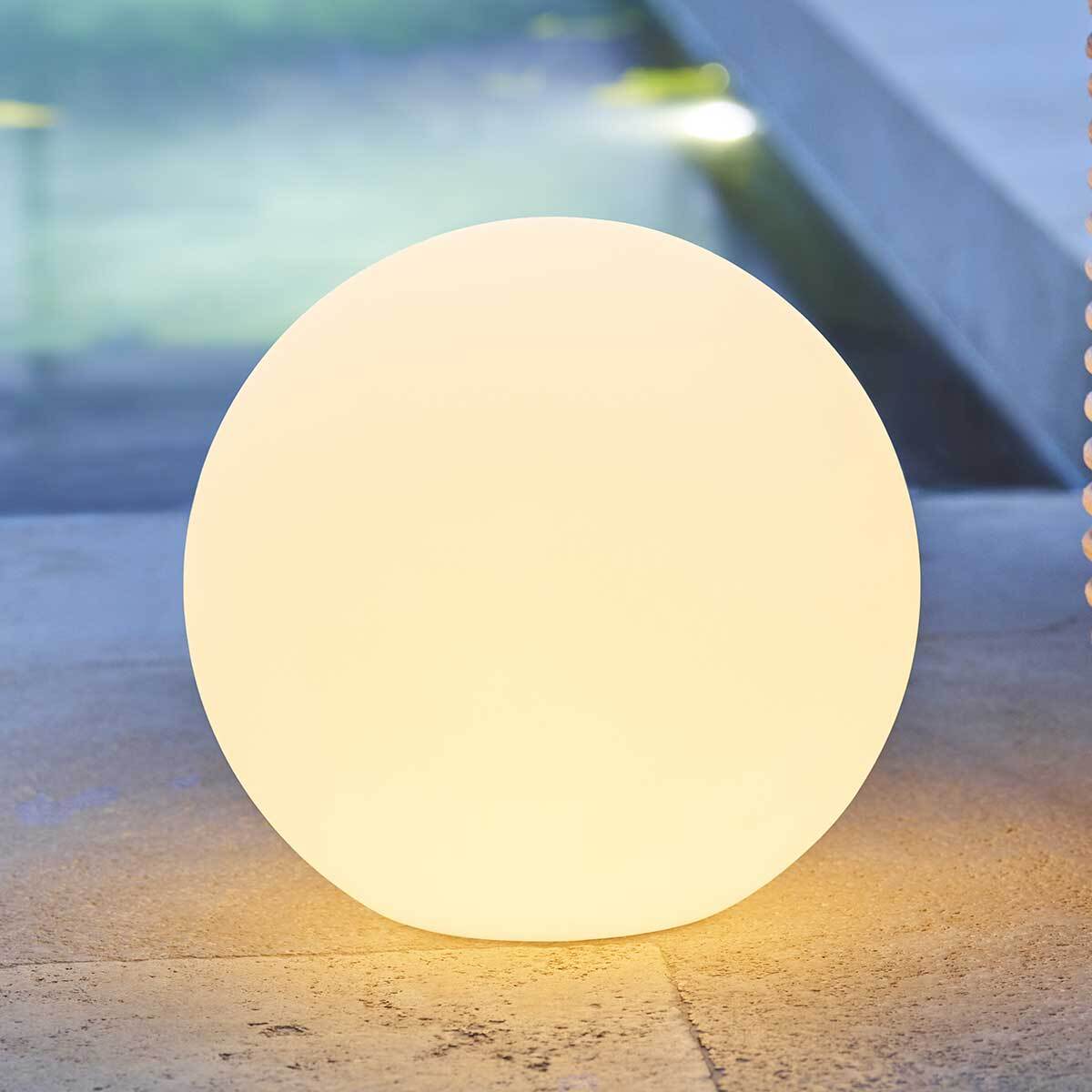 Boule LED outdoor - blanc - D30 cm