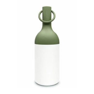Petite lampe nomade en plastique vert olive - Elo