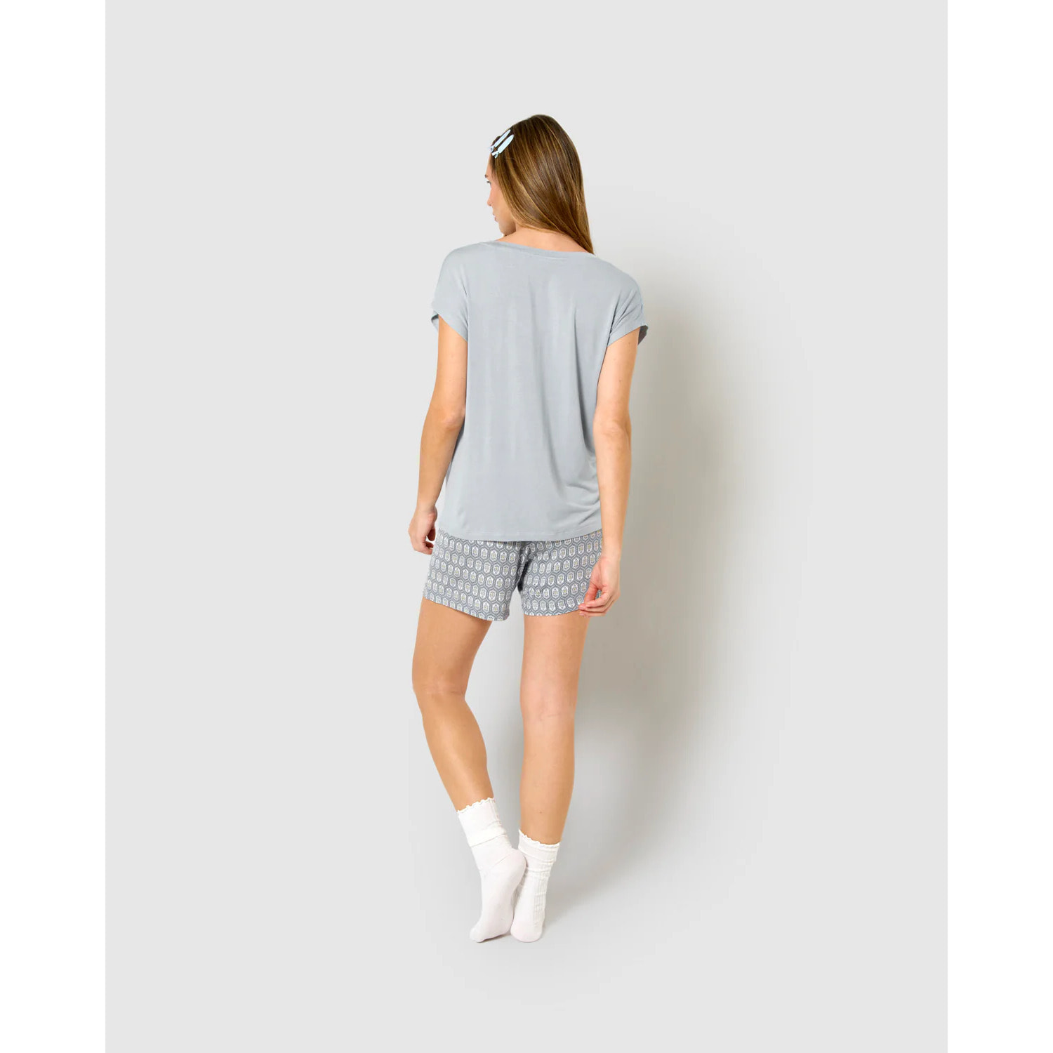 Pijama corto viscosa frodo agua marina