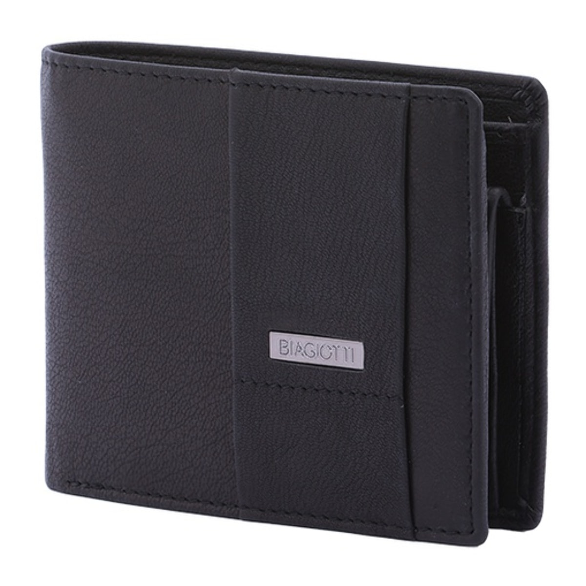 Portafoglio uomo in vera pelle - Modello False - Casual - 12.0 x 10.0 x 3.0 cm