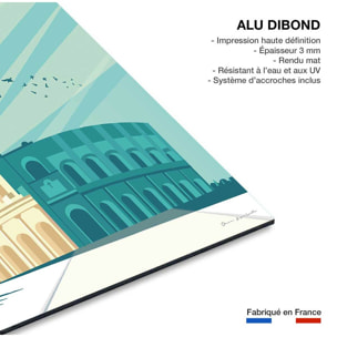 Tableau voyage Rome et Le colisée Tableau alu Dibond