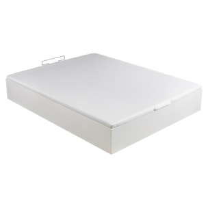 Canapé Abatible 32CM | ENVÍO, MONTAJE Y RECOGIDA ANTIGUO INCLUIDO | Madera | Color Blanco | Gran capacidad | ROYAL SLEEP