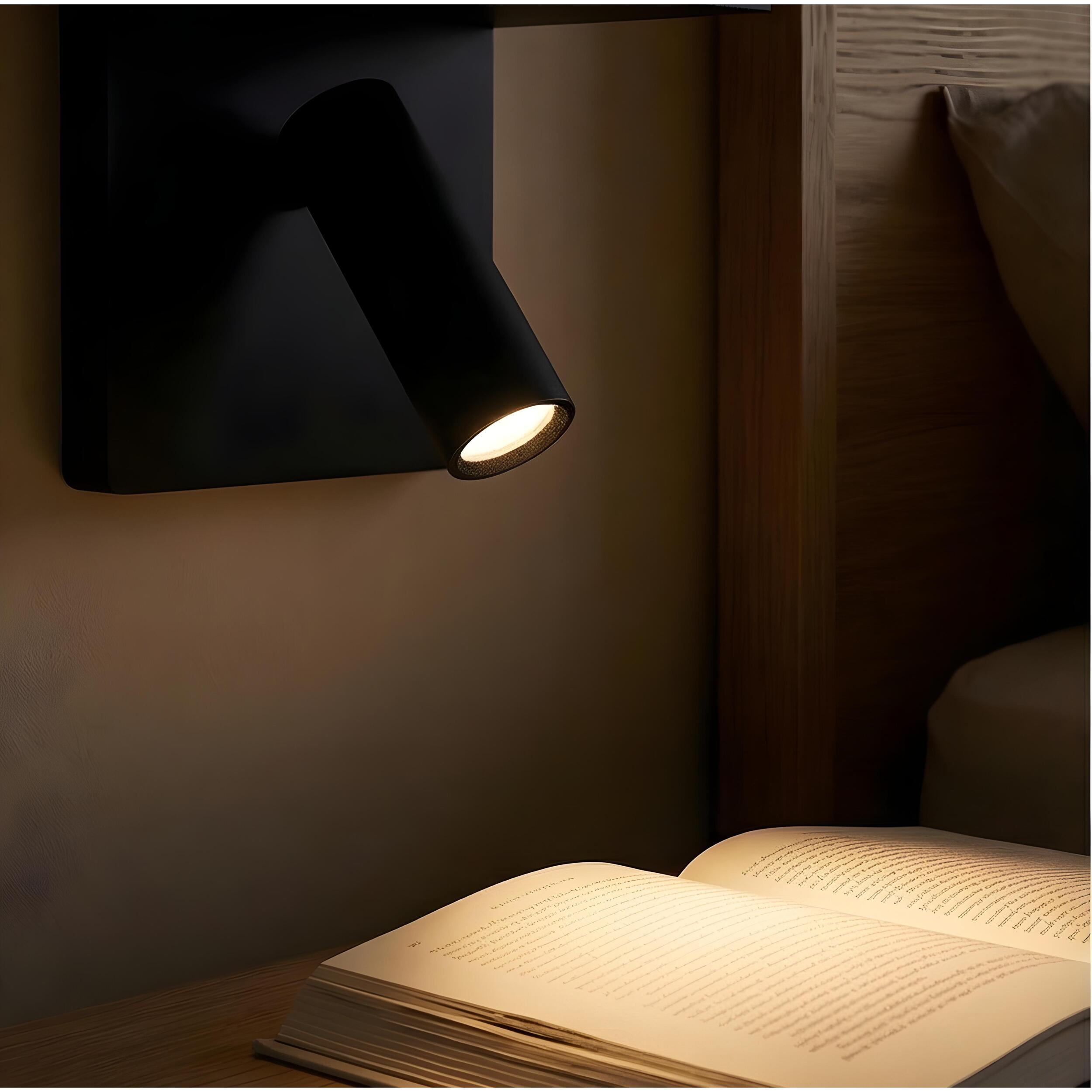 LEDS C4 Luz de lectura E-lamp LED 12.3 2700K ON-OFF Negro 452lm