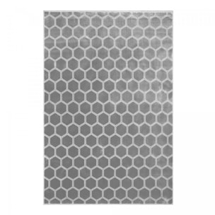 Tapis salon et chambre fait à la main en viscose motif scandinave MAQUI