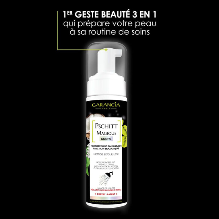 Pschitt Magique Corps - Micropeeling Sans Grain à Action Biologique 200 ml