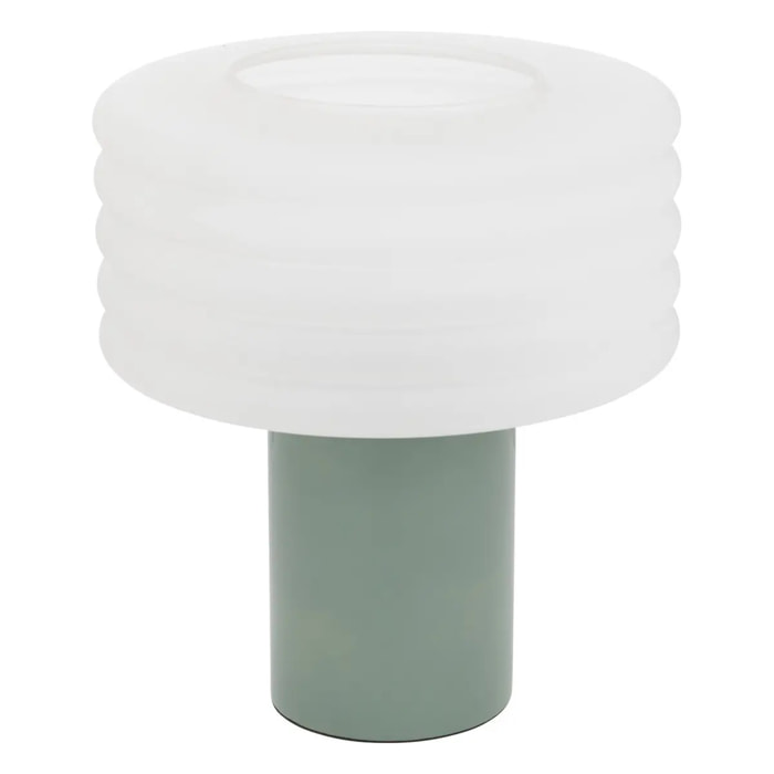 Lampe à poser "Asti" vert tilleul H36cm