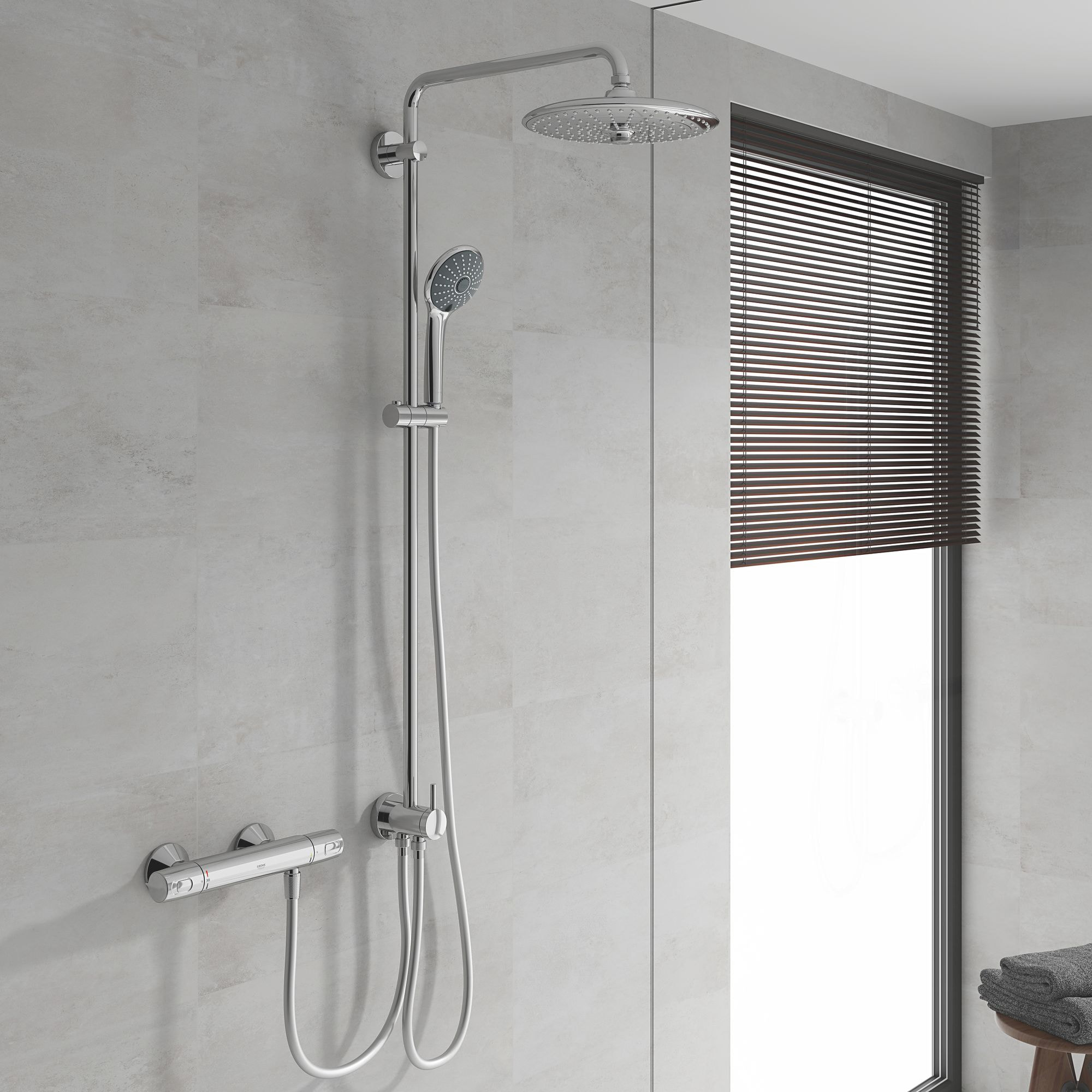 GROHE Precision Trend Mitigeur thermostatique Douche Chromé