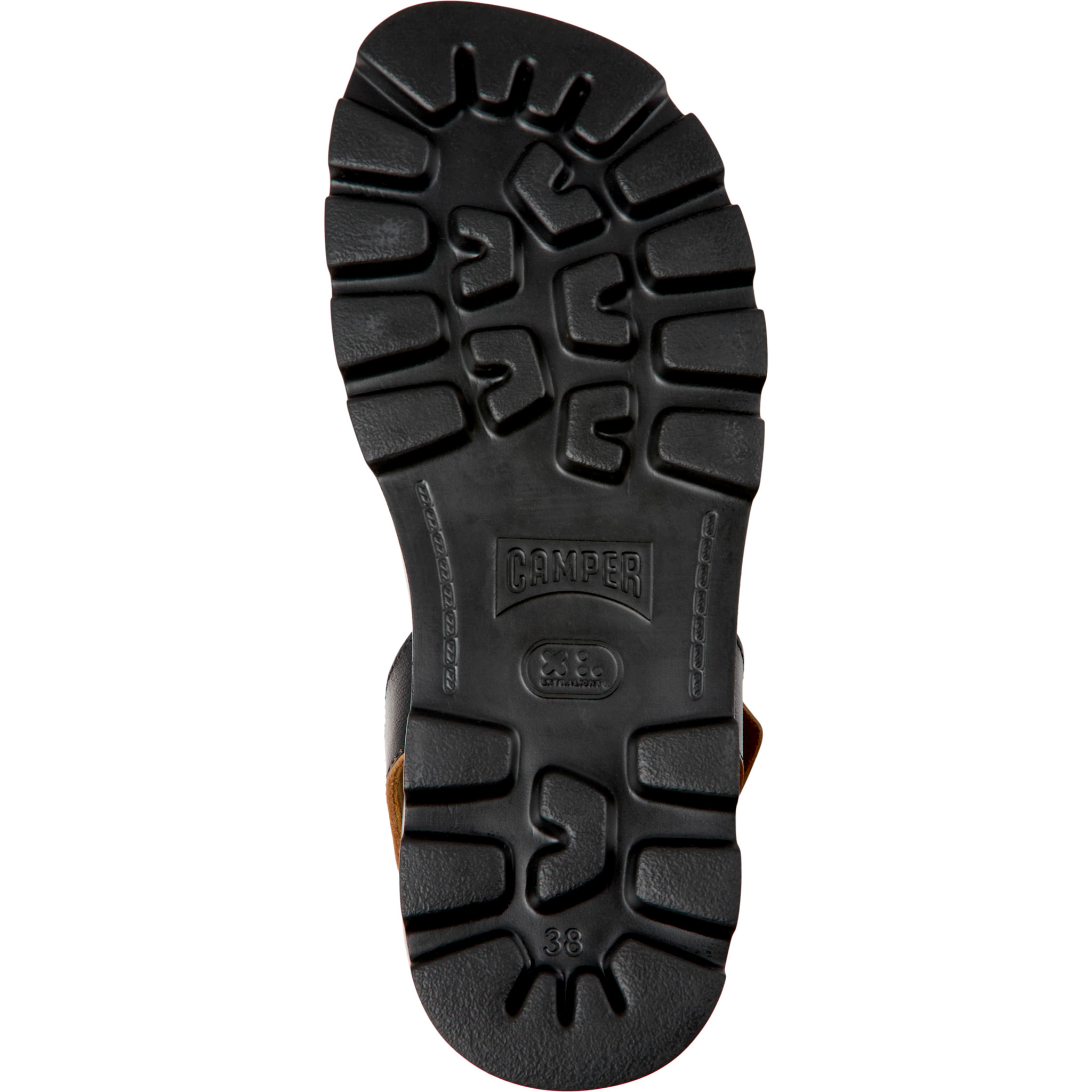 Sandalias - CAMPER Brutus Sandal - Negro - Cuero liso