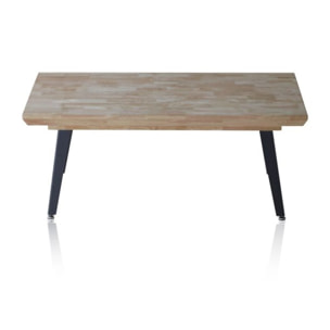 Mesa de centro elevable Berg Roble Honey - Negro