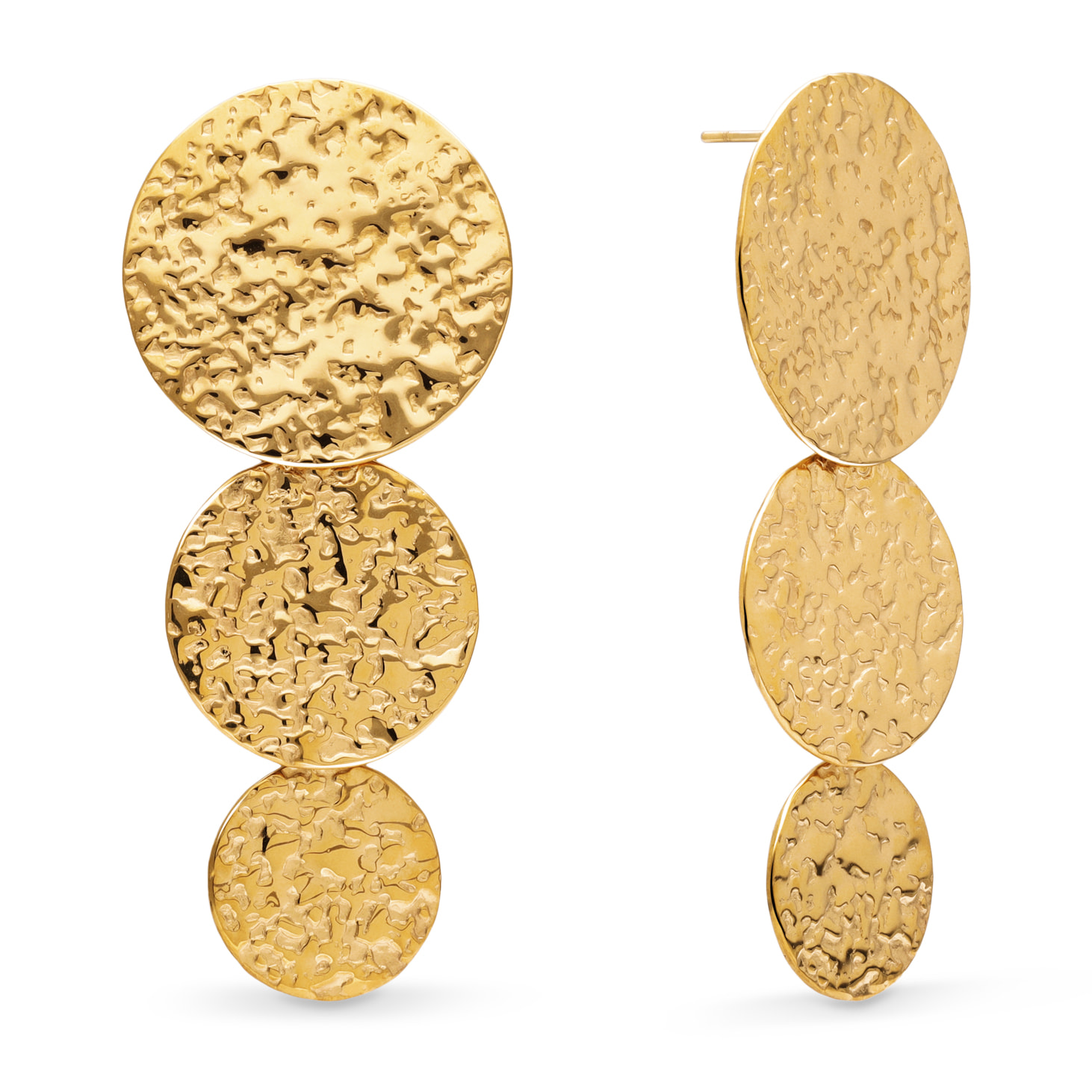 Pendientes Soluna Acero Baño Oro