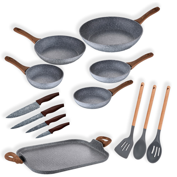Pack 6 sartenes y utensilios de cocina SAN IGNACIO Daimiel