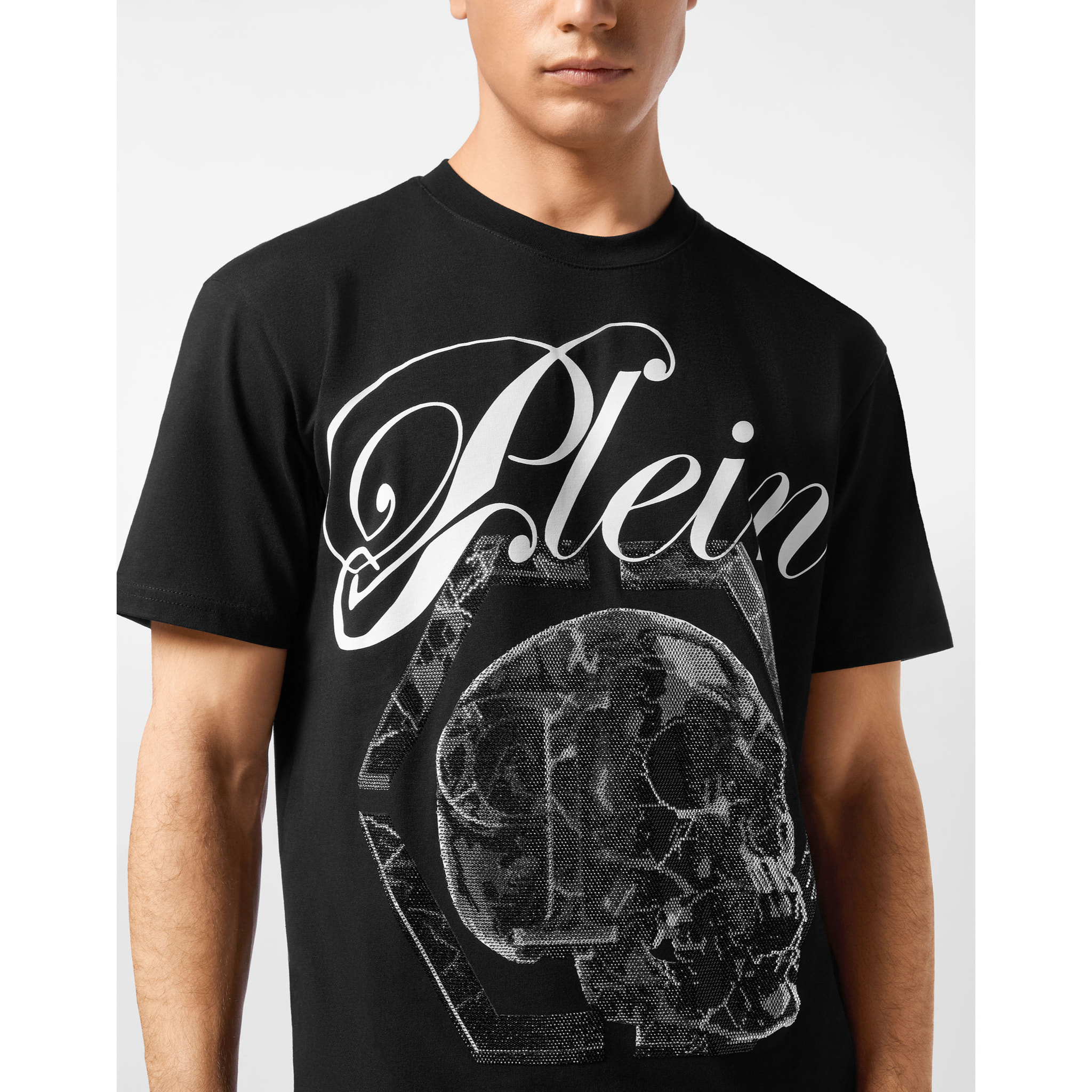 PHILIPP PLEIN T-shirt girocollo a maniche corte SKULL