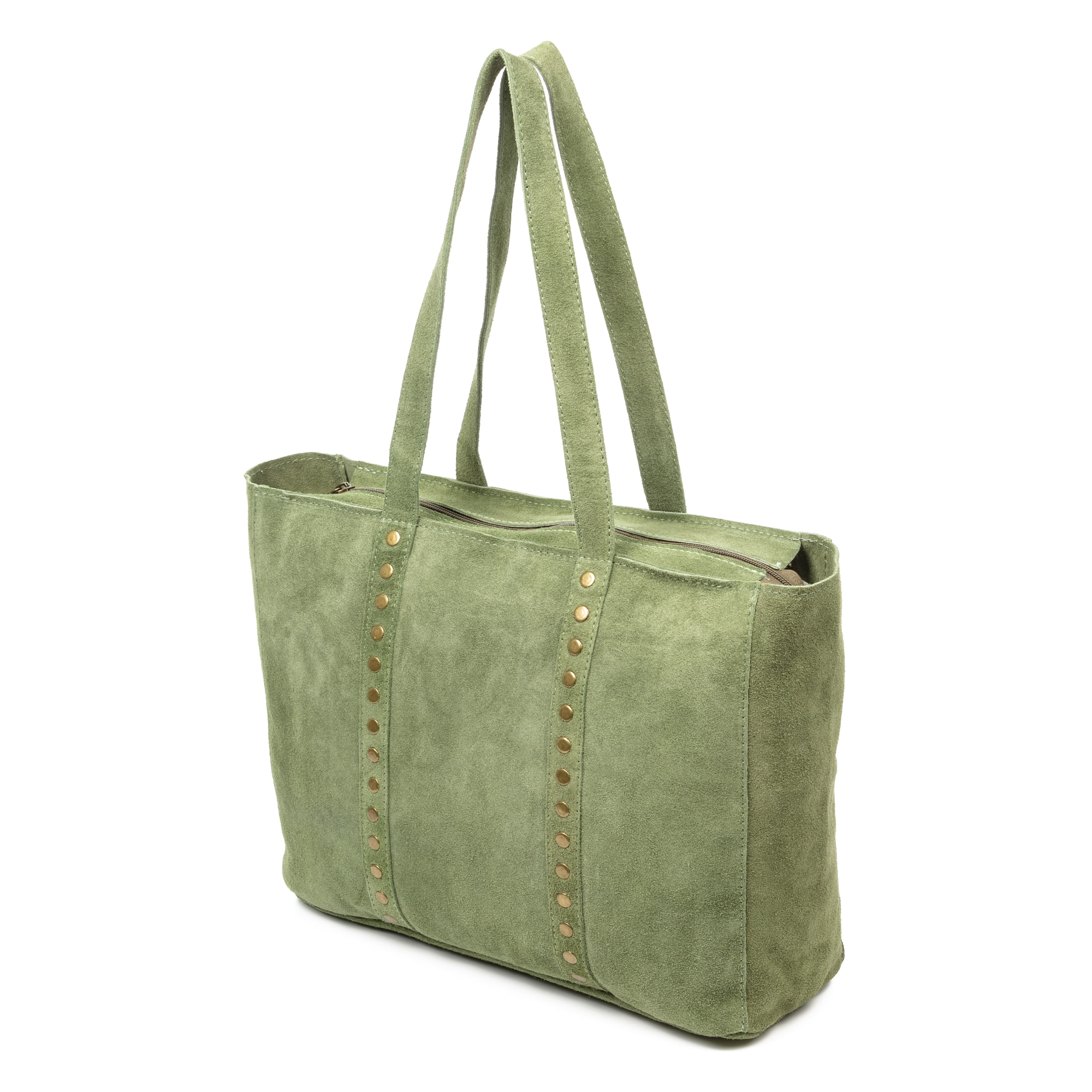 Alonte bolso de hombro mujer. Piel auténtica Gamuza.