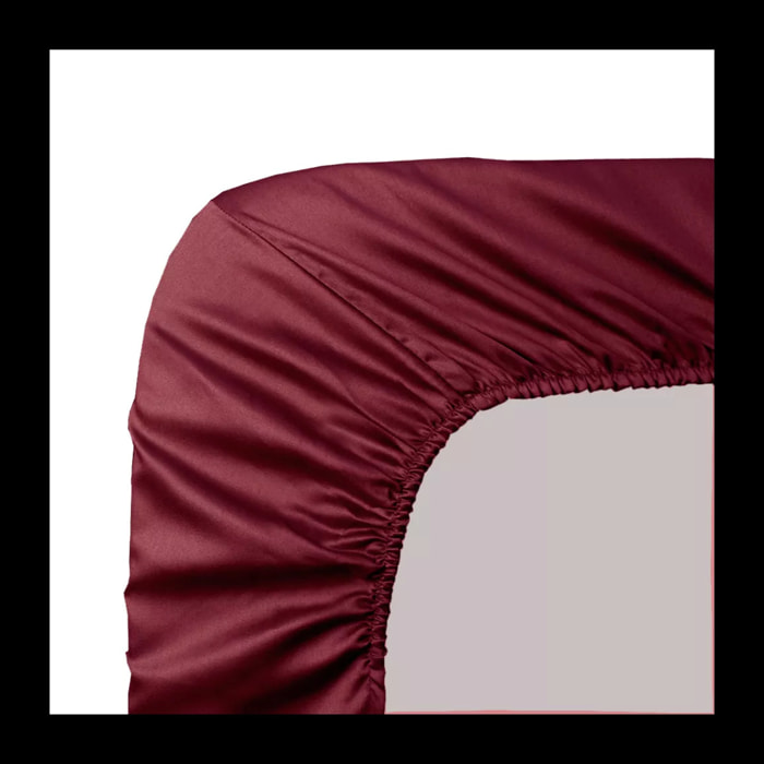 Drap housse b30 Ava uni dahlia