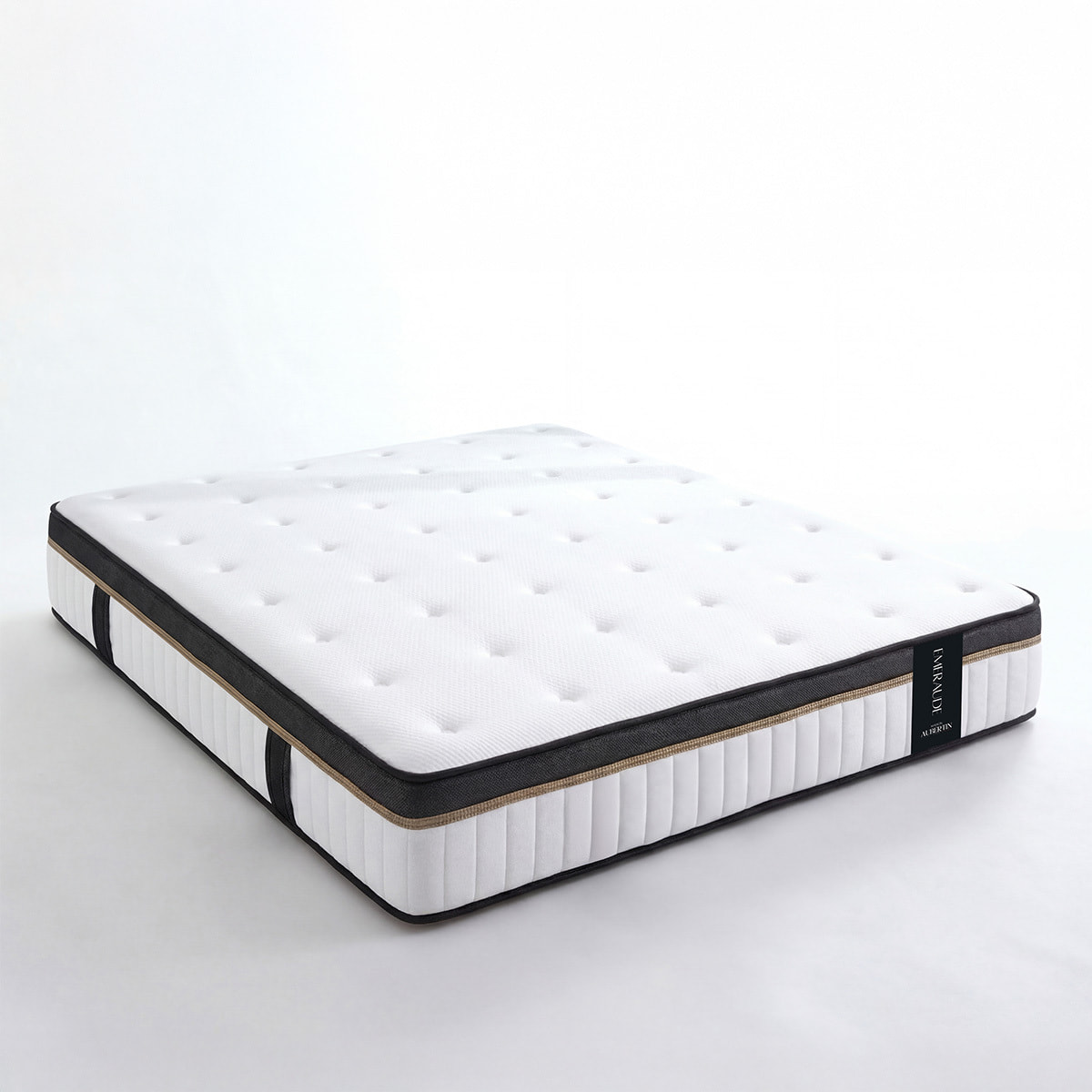 Matelas Emeraude, Mémoire de Forme & Mousse polyuréthane Hyper Soft Air System, Soutien Ferme, 24 cm, Très Bonne Aération