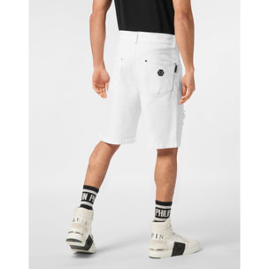 PHILIPP PLEIN DENIM SHORTS