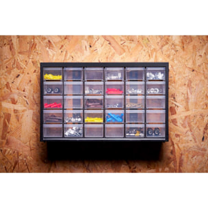 Boîte de rangement polyvalente avec 30 petits tiroirs