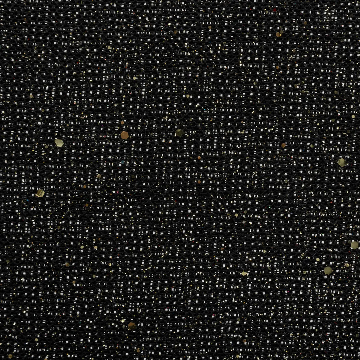 Set de table effet jute 38cm noir