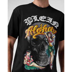 PHILIPP PLEIN Camiseta de cuello redondo y manga corta HAWAII