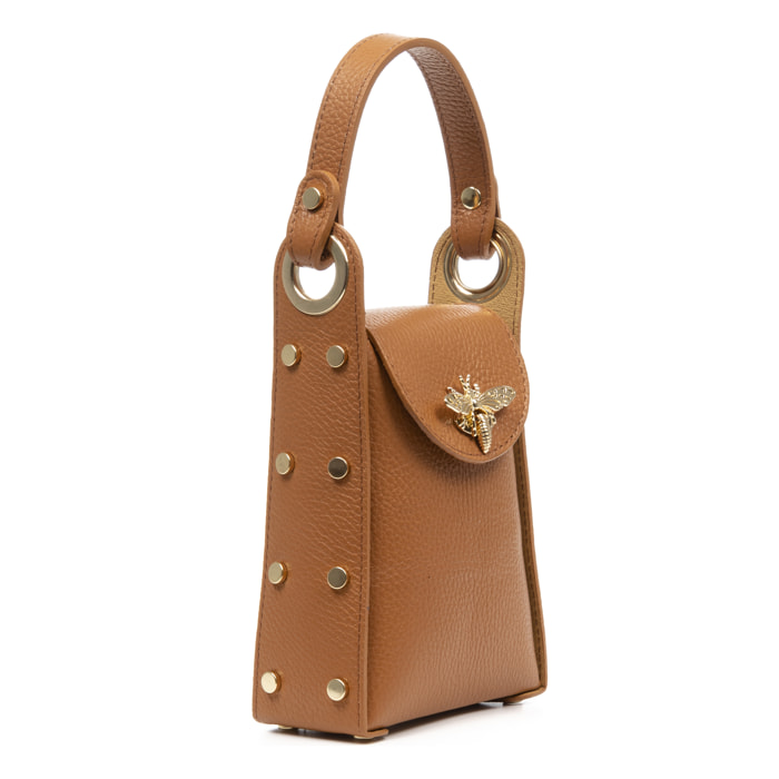 Alviano bolso de mano mujer. Piel auténtica Dollaro.