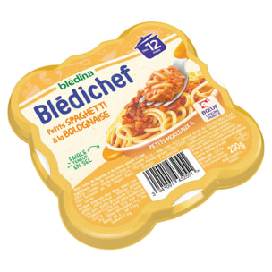 9 Assiettes Spaghetti à la Bolognaise (9x230g) - Blédichef Dès 12 Mois