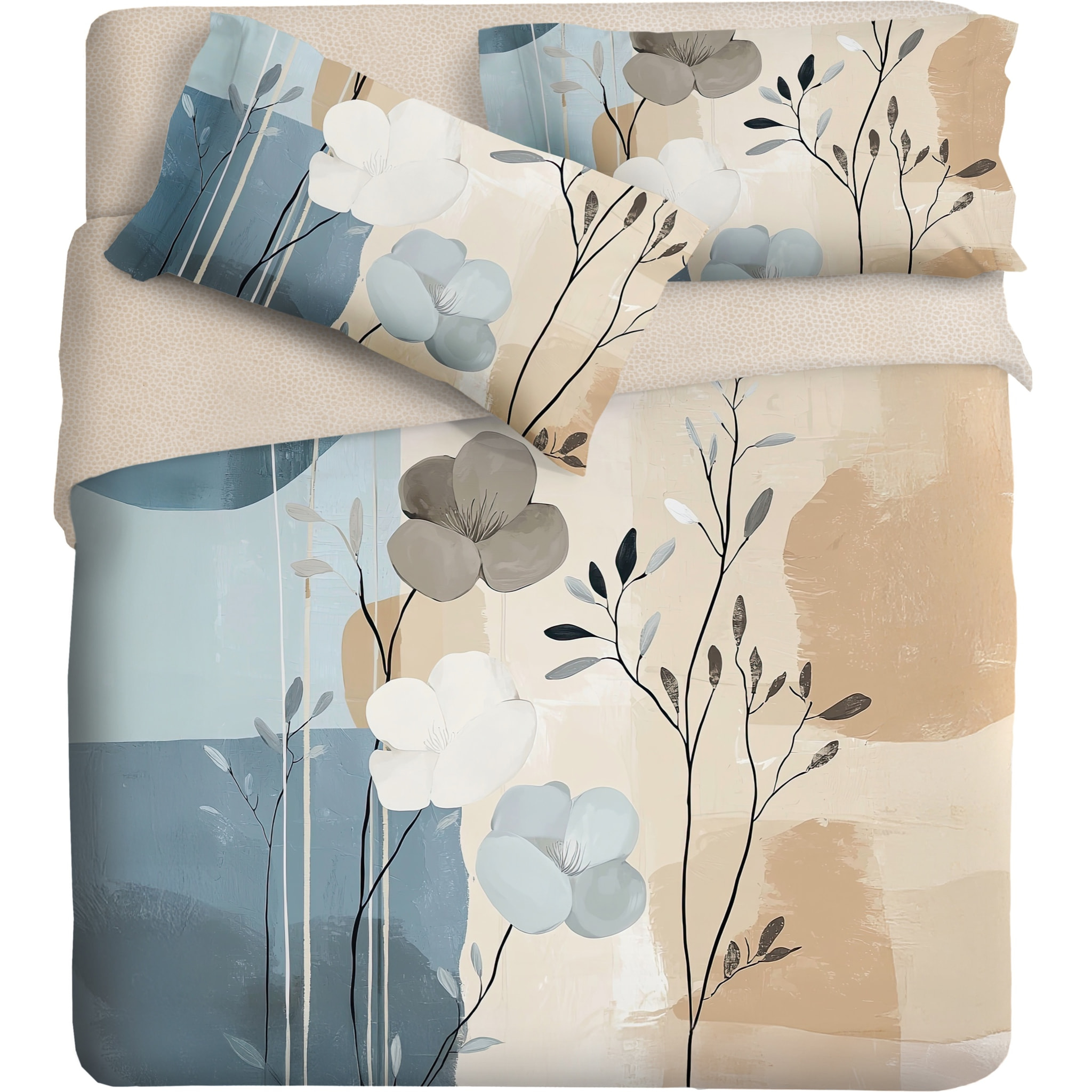 Parure copripiumino fotografico Piazzato Fine Art 2 piazze Disegno Fresia