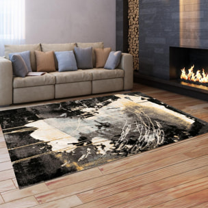 Tapis salon et chambre tissé motif abstrait BITION
