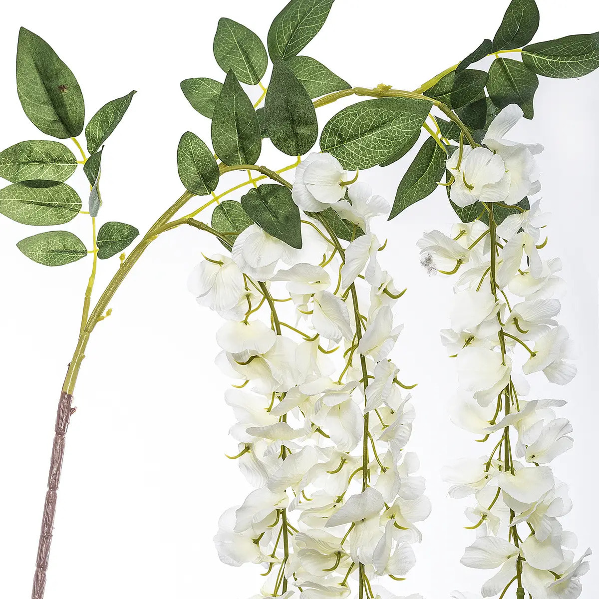 Tige de glycine artificielle blanc H130cm