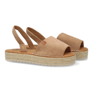 Sandalias estilo menorquina con plataforma