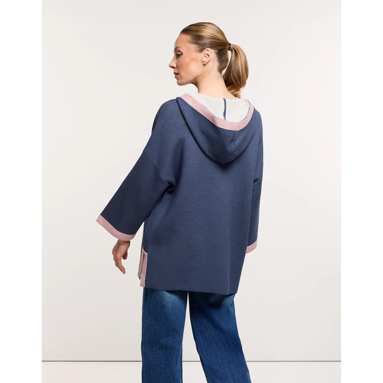 Chaqueta Poncho Azul Marino - Melbina