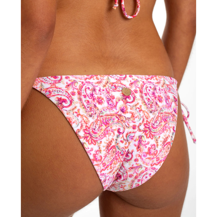 Braguita de bikini estampada color rosa