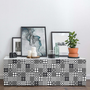 Sticker carrelage - Ambiance Sticker - 60 CARREAUX DE CIMENT MEUBLE AUTHENTIQUES VOGIA - 20x20cm