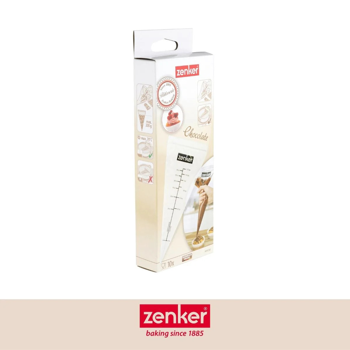 Set de 2 poches à douilles professionnelles Zenker Smart Pastry
