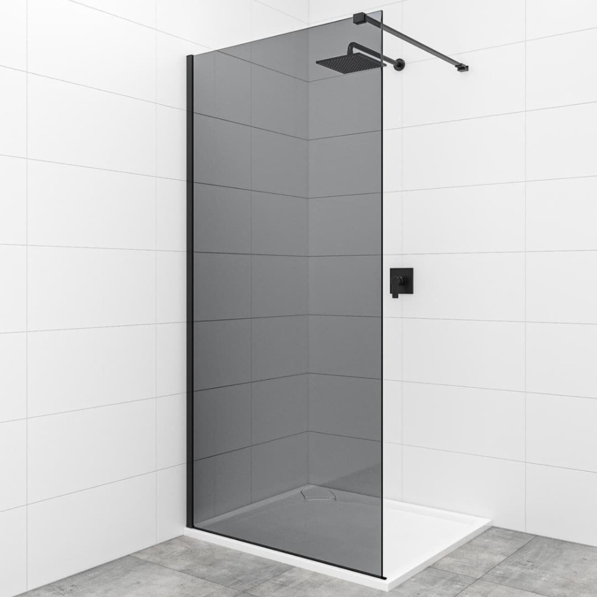 Walk-in bras de montage 120 cm, noir (SIKOZAV1C)