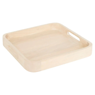 Plateau de présentation beige L34,5xp34,5xH4cm