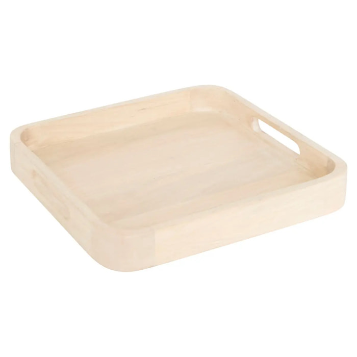 Plateau de présentation beige L34,5xp34,5xH4cm