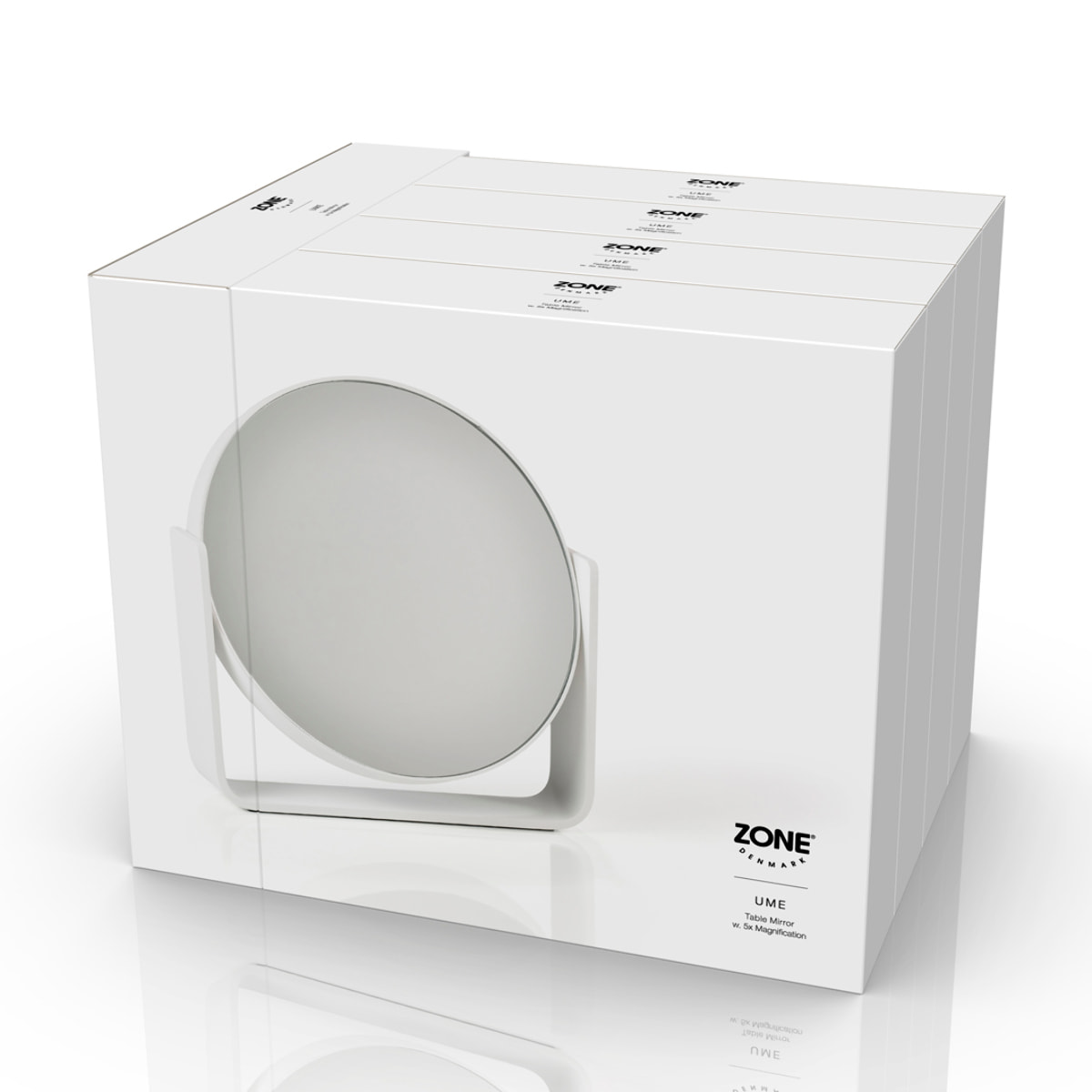 Miroir de table avec grossissement 5 x Ume Gris clair
