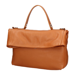 Borsa a spalla convertibile in zaino da donna In Vera pelle Made in Italy 34x21x12 cm