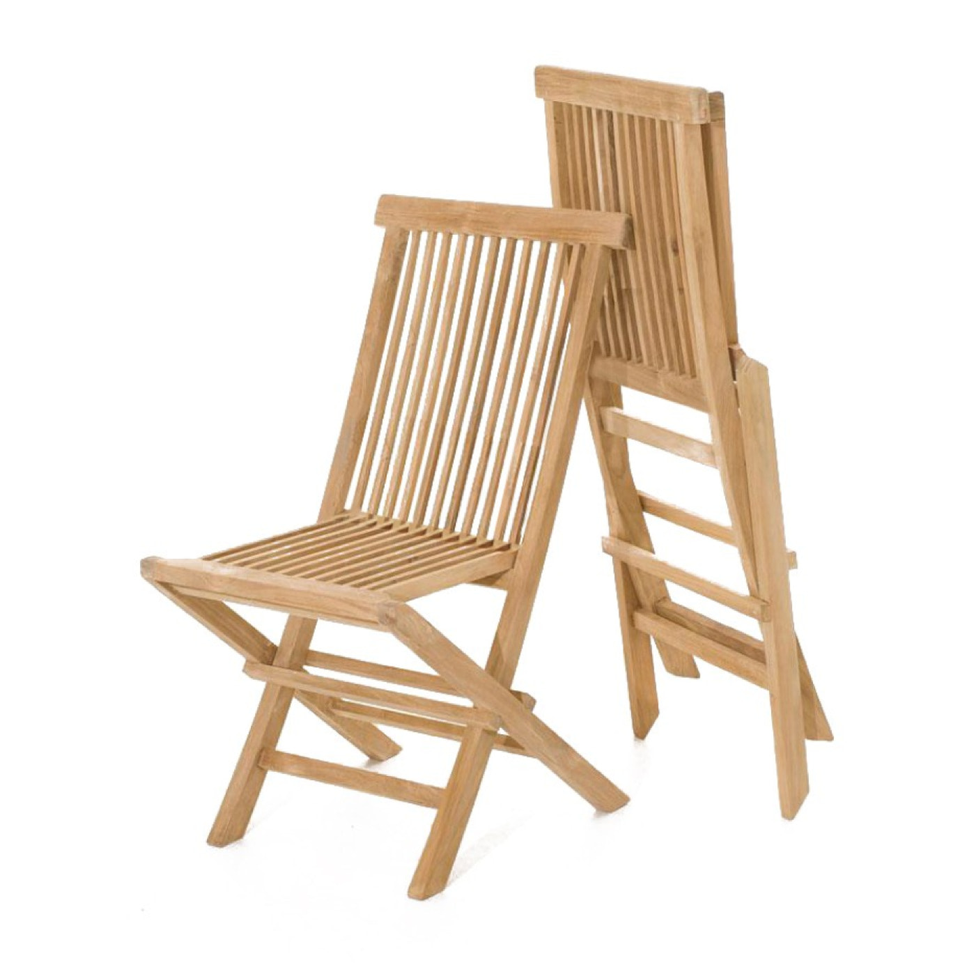 ADAGNA Table de jardin ovale et 4 chaises et 2 fauteuils en teck