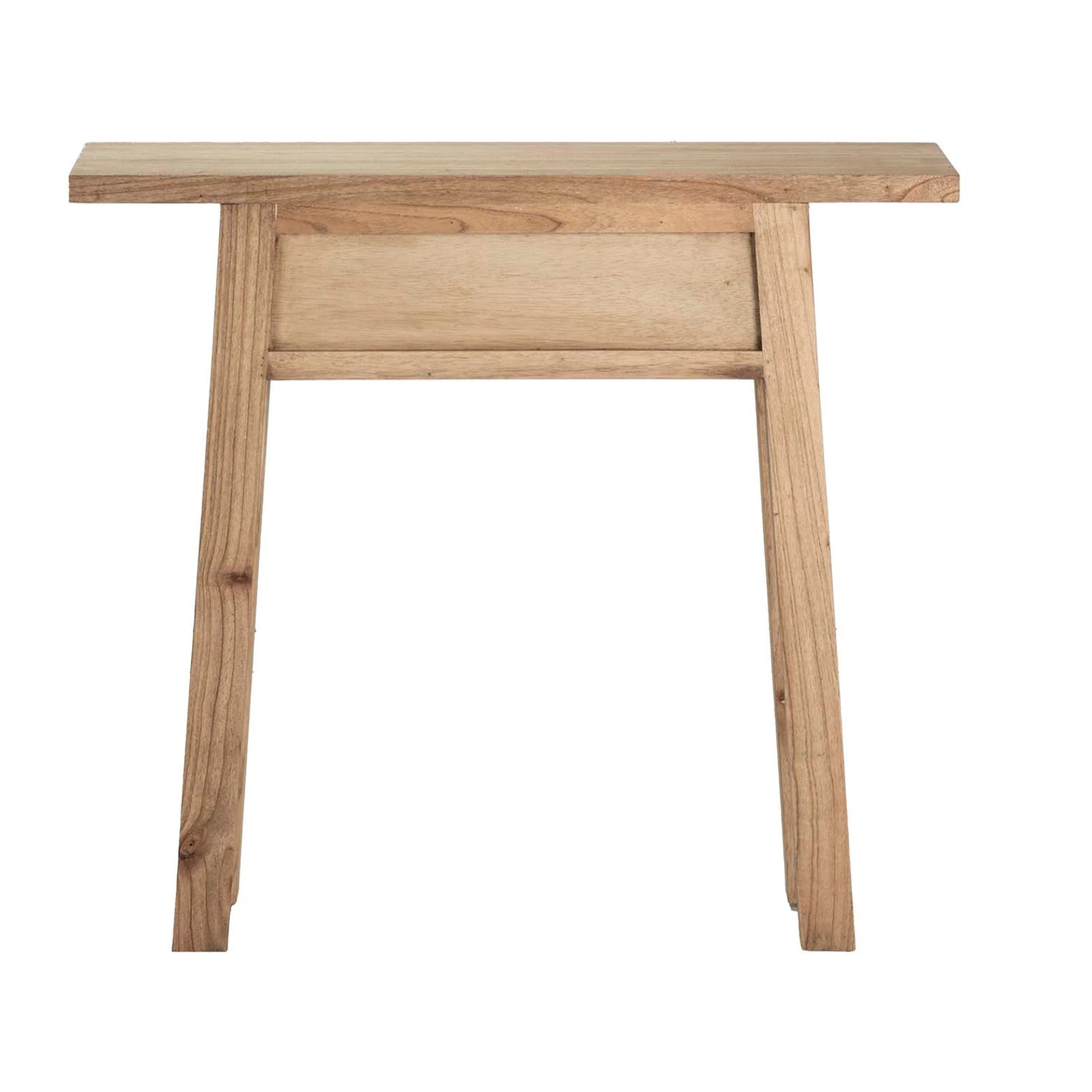 Consola Madera Mindi Natural 2 Cajones 90x30x80 Cm