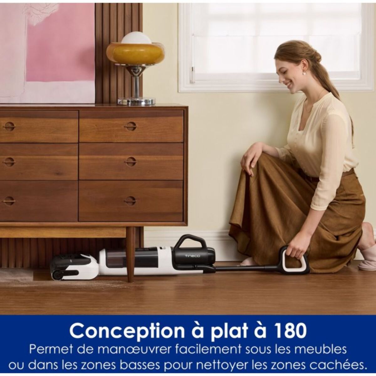 Aspirateur laveur TINECO Floor One Switch i5 Stretch Noir