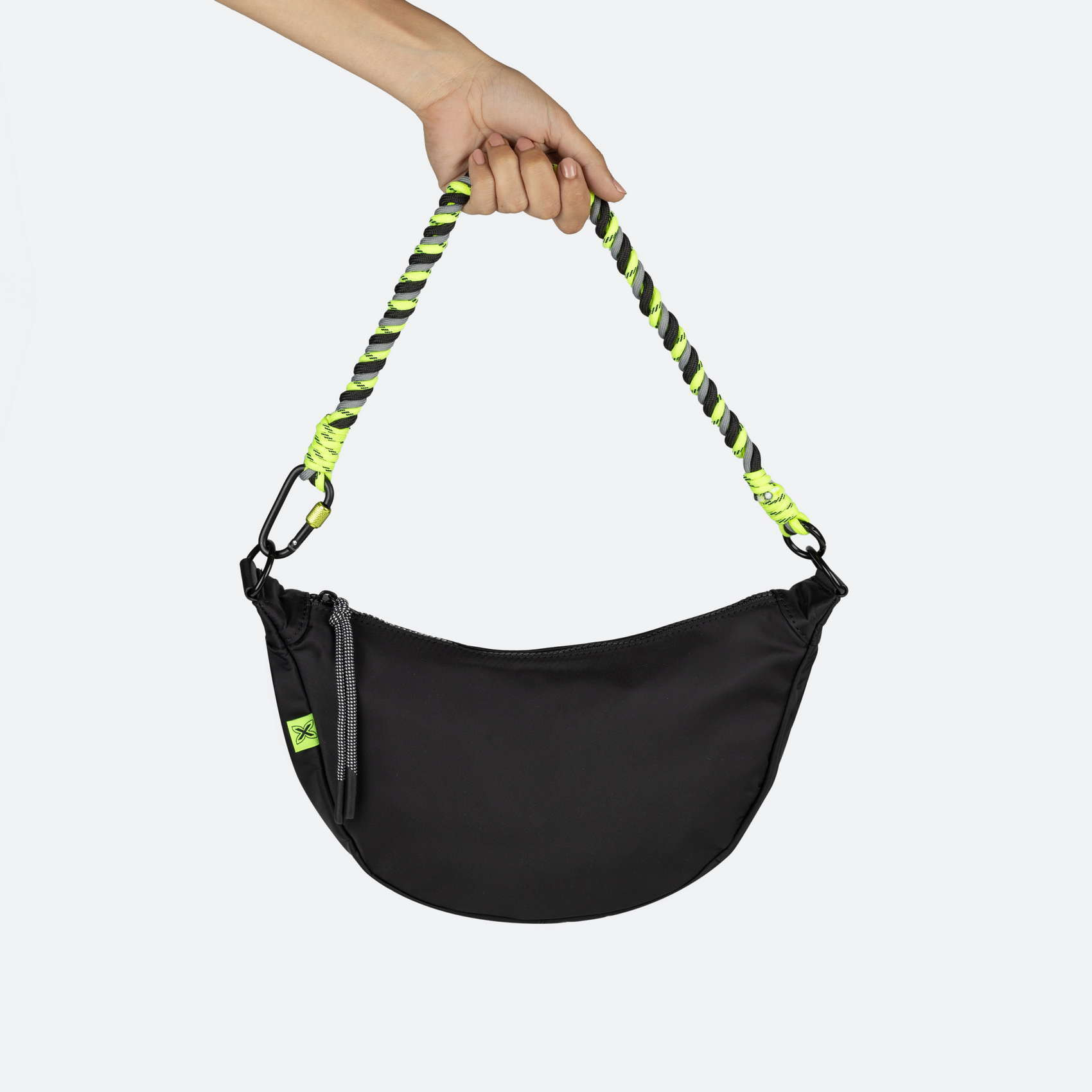 DEEP HOBO CROSSBODY BLACK