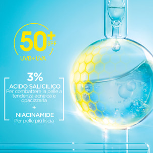 Fluido Anti-Imperfezioni Anti-UV PureActive SPF 50+ Opacizzante con BHA e Niacinamide - Flacone da 40ml