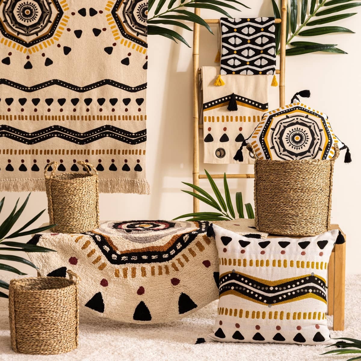 Coussin "Tribal" 30x50cm jacquard
