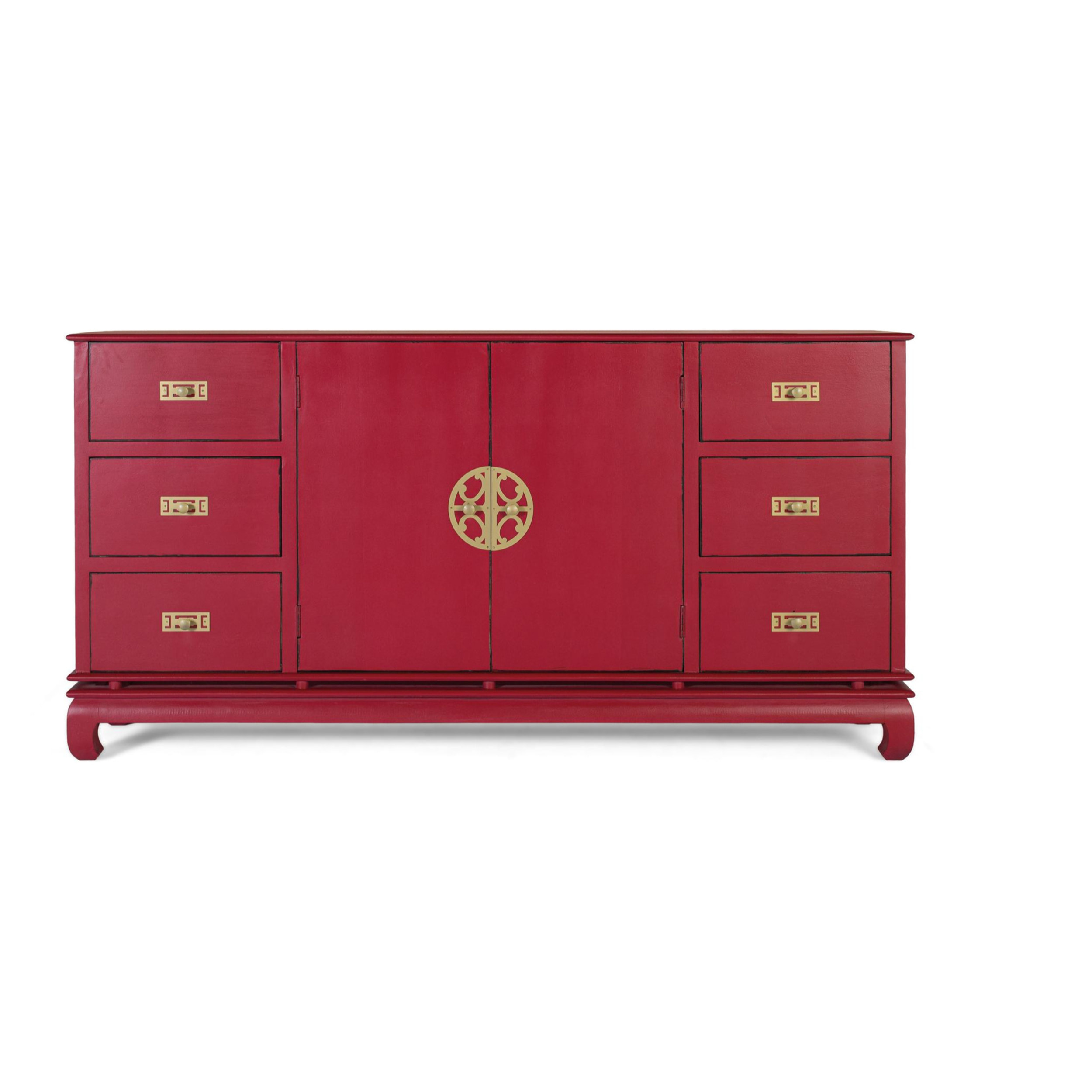 Aparador de Madera de Mango 180 Cm Estilo Oriental