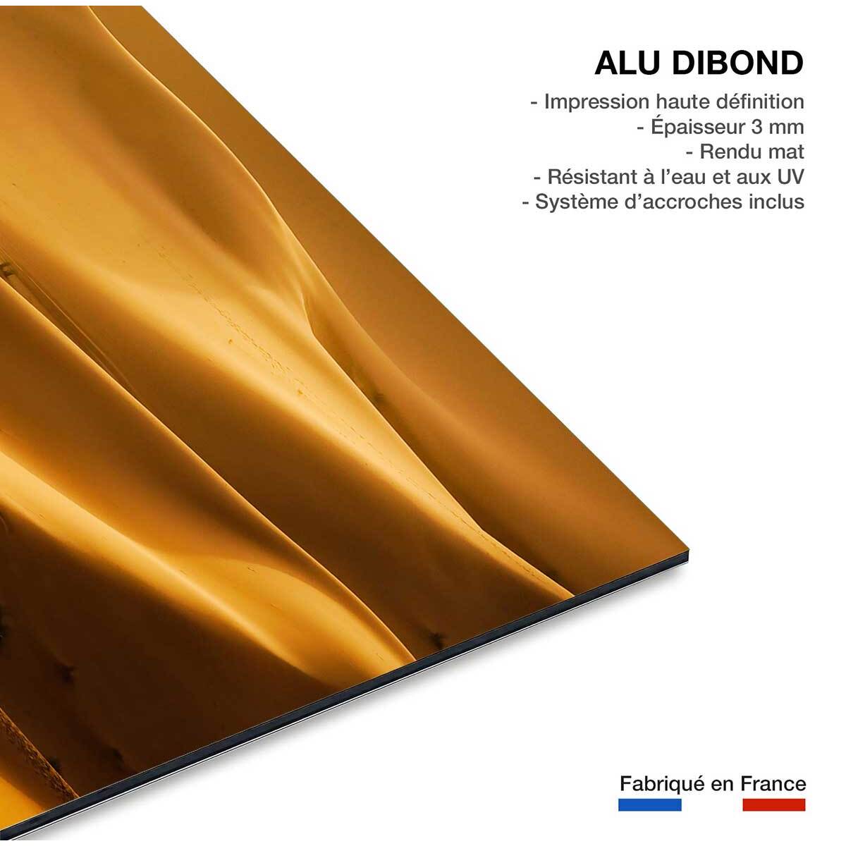 Tableau paysage le desert des nomades  Tableau alu Dibond